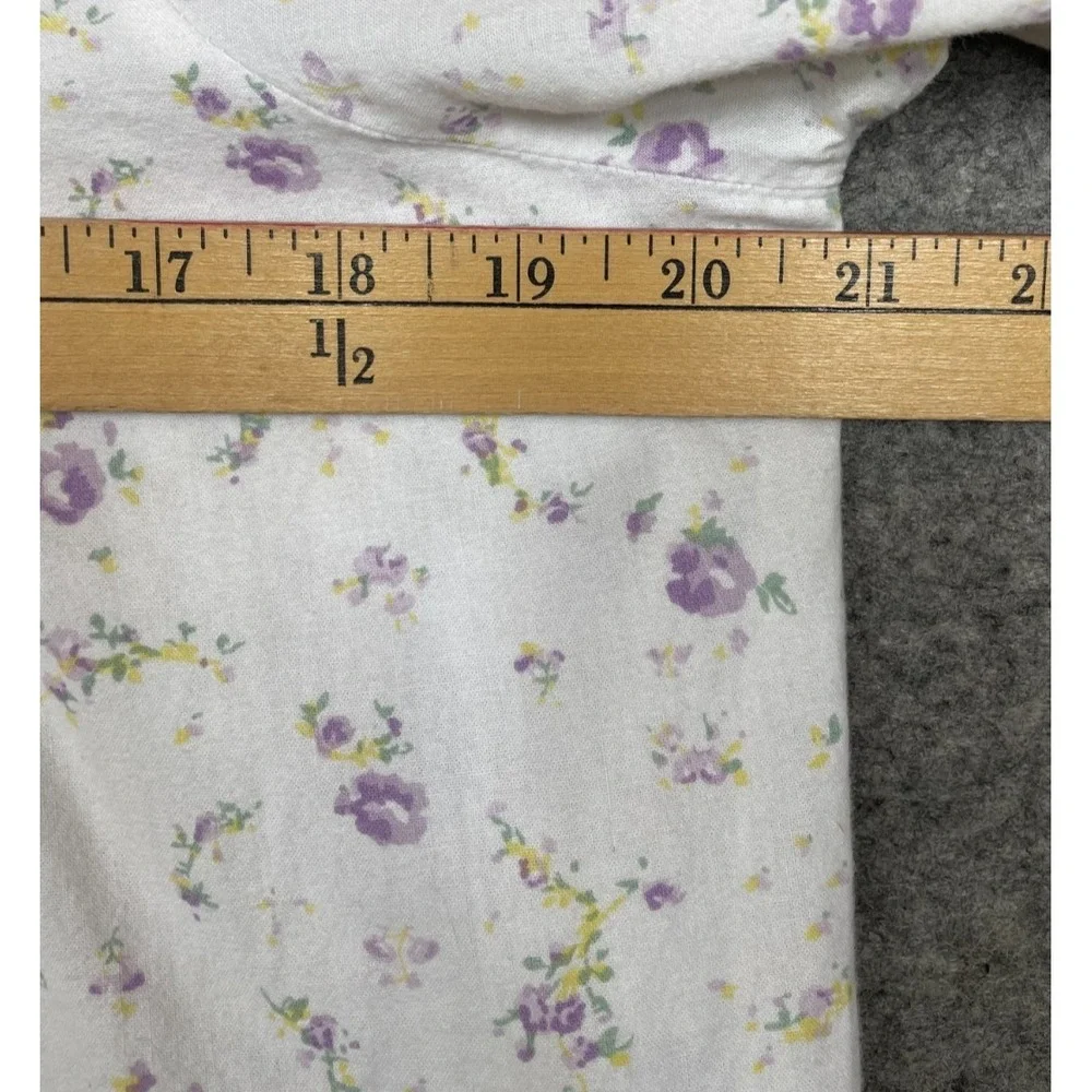 The 1 For U Martha Nightgown Womens L Lilac Rose Eyelet Ruffle Prairie Victorian